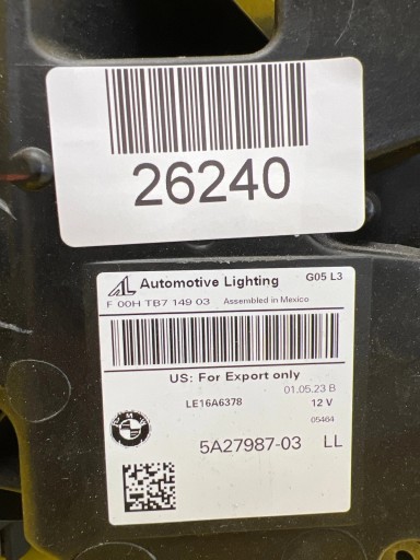 light left BMW X5 G05 X6 G06 Full Led 5A27987-03