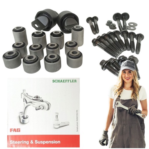 TED-TUL-016, TED-TUL-016 - Задняя подвеска, сайлентблоки поперечного рычага, поворотный рычаг, задние болты, ford focus ii 2 volvo