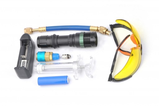 Для проверки герметичности кондиционера UV R134a
