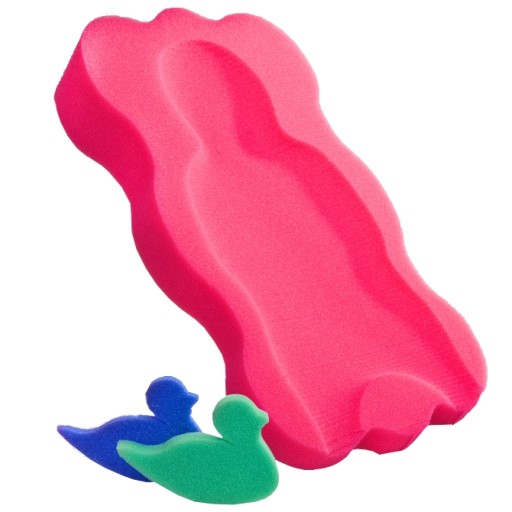 Подушка для ванни з губками Krys-An рожева 3 елементи