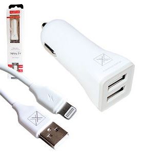 Автомобильное зарядное устройство Maxximus 3.1 A + Lightning