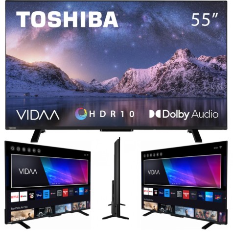 TOSHIBA 4K液晶テレビ 本体 Telewizor Smart TV LED 55