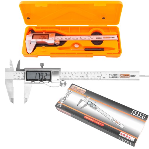 RICHMANN ELECTRONIC CALIPER 150MM STEEL LCD CASE CASE C3431
