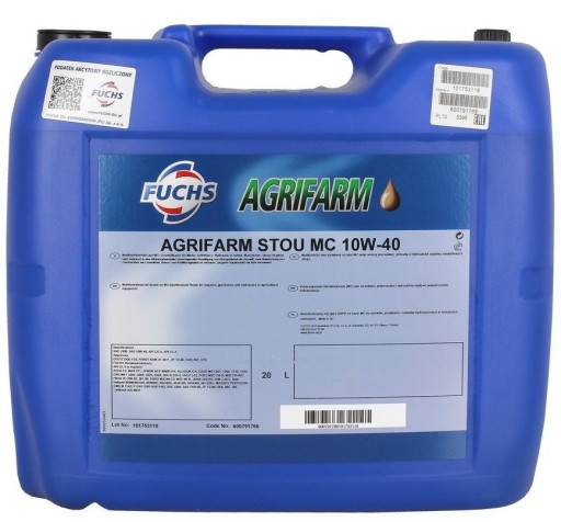 600791766 - Олива Fuchs Agrifarm STOU MC 10W40 20л