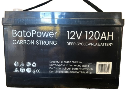 Карбоновый аккумулятор agm 12в 120ач для лодки, понтона, кемпера, тележки ups