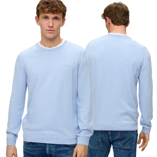 Pánsky sveter s.Oliver modrý - XXL