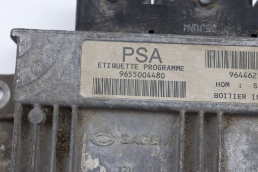 PEUGEOT 206 computer control unit of the engine 1.4 9655004480 9644625680