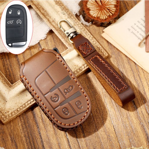 Шкіряний чохол для Jeep Wrangler дистанційного ключа