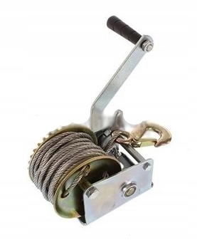 РУЧНА ЛЕБІДКА 1,1 Т 1100 КГ ТРОС 10 М