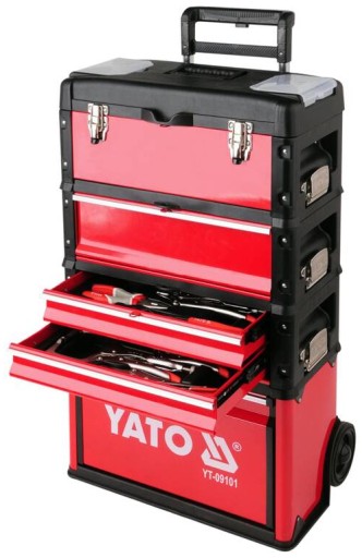 ИНСТРУМЕНТАЛЬНАЯ ТЕЛЕЖКА, ИЗ 3 ПРЕДМЕТОВ YT-09101 / ПОВРЕЖДЕНА /