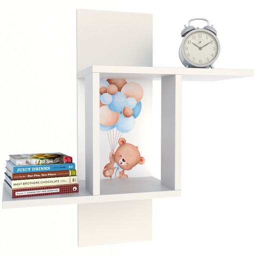 ДИТЯЧА НАВІСНА ПОЛИЦЯ IBIZA КНИЖКОВА ШАЛФА ВИЗІКУНИ