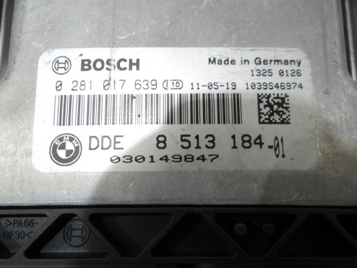 BMW X3 F25 control unit computer of the engine 8513184