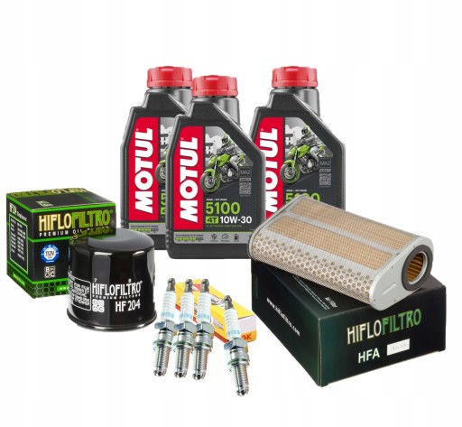 HFA1618 - Фільтр HONDA CBF 600 PC43 масло Motul 5100 свічки