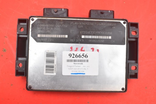 computer Centralina Motore 9648225280 PEUGEOT PARTNER 1 e 1.9 D 69 KM 02-12