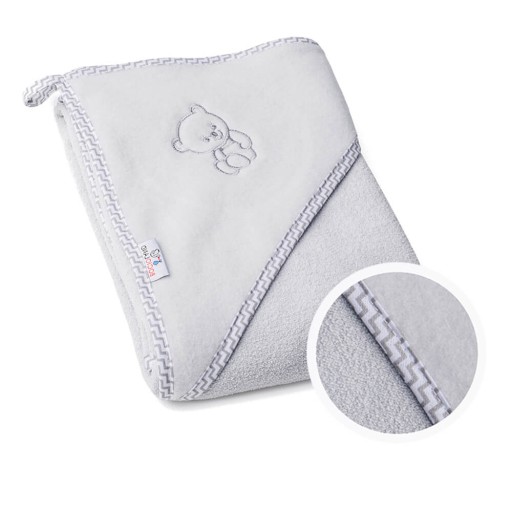 Покривало з капюшоном Bocioland 80 х 80 см сіре