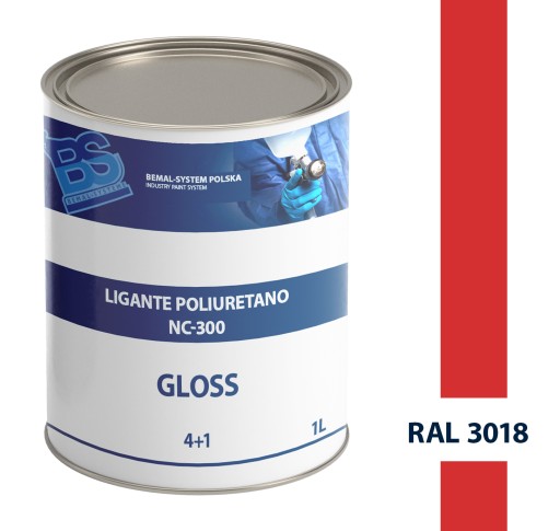 BEMAL СУДОВАЯ КРАСКА-ПОЛИУРЕТАНОВЫЙ ЛАК - 1L-RAL 3018
