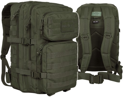 Рюкзак військовий Mil-Tec Assault 20-40 л відтінків зеленого