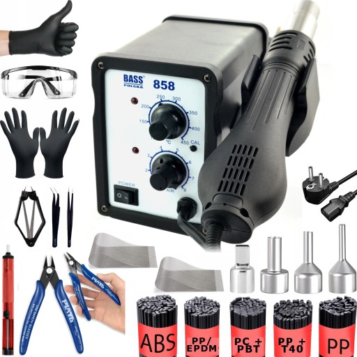 СТАНЦИЯ ДЛЯ СВАРКИ ПЛАСТМАССОВ ПЛАСТМАССОВАЯ СТАНЦИЯ ПАЯЛЬНИК 4854 +0,5кг СВЯЗУЮЩИЕ СВЯЗКИ