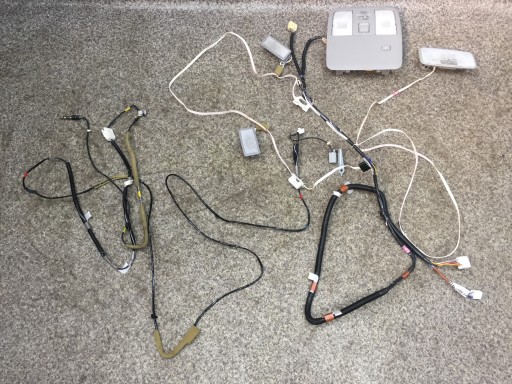 RAV4 3 III лампа освещения кабины жгут проводов