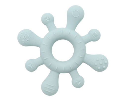 Іграшка для прорізування зубів, сенсорний силікон Olmitos, відтінки синього