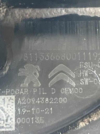 pump PLYWAK of the fuel CITROEN C3 III 1.5 BLUE HDI 9811336680