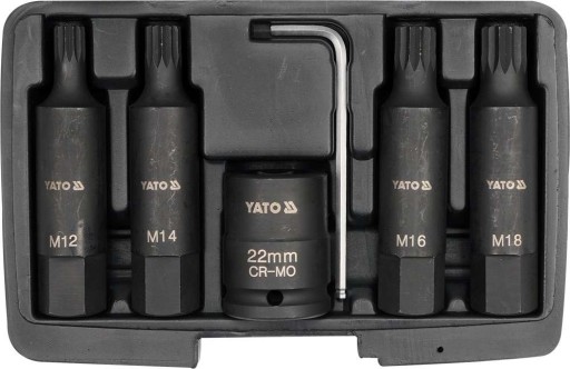 Набір ударних біт SPLINE 3/4', 6 шт