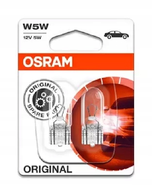 ŻARÓWKA OSRAM ORIGINAL W5W 12V 5W *2 SZT.*