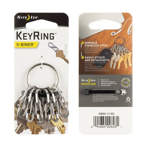 Metal Blank Keyring Keychain Split Rings Keyfob Key Rings Lobster