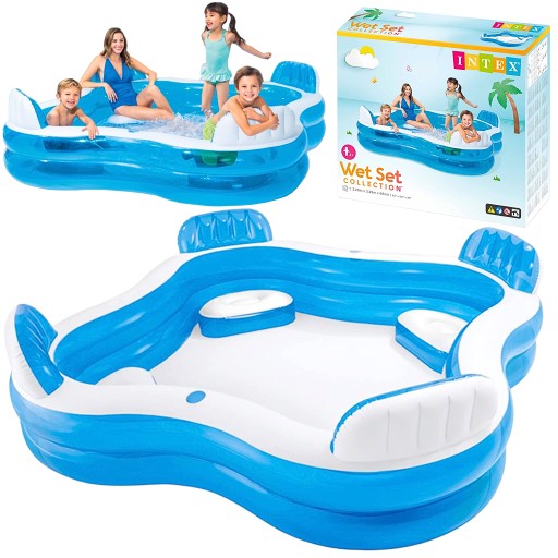 Квадратний надувний басейн Intex 229 х 229 див