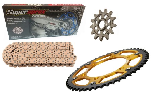 ZS0760-855:45-GLD(1).30819 - YAMAHA XT660 R X 04-15 комплект привода SUPERSPROX