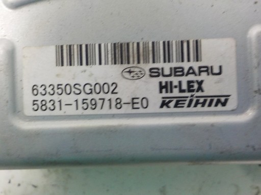 SUBARU FORESTER IV SJ Module du capot Porte coffre hayon 63350SG002 5831-159718-E0