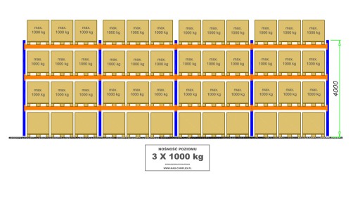 Стеллаж для поддонов B14-48-промышленный стеллаж