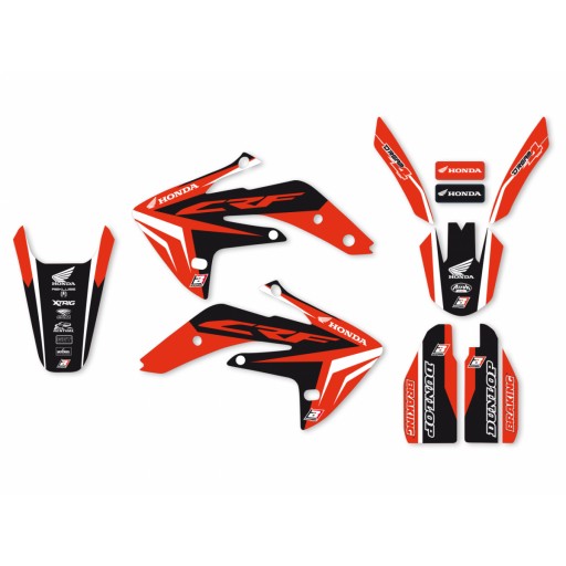 КОМПЛЕКТ НАКЛЕЙКИ (ШПОН) HONDA CRF 150 (07-21)