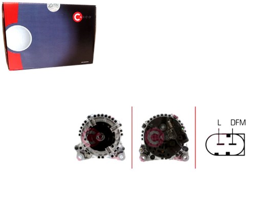 CASCAL10263AS(iMOTO) - Каско генератора 038903018b 074903025n x 07490302 + водійський комплект №37