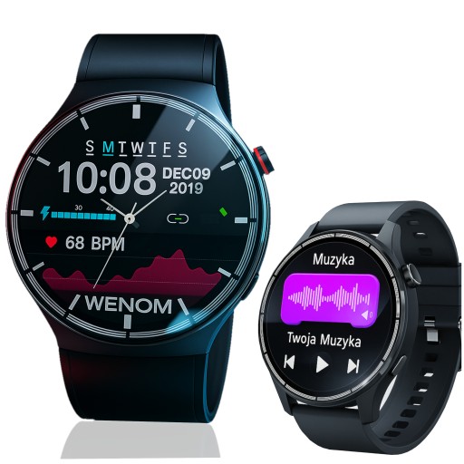 🔥 Smartwatch Wenom GTS-49: AMOLED, Muzyka, Puls i MOC Okazji! 🔥