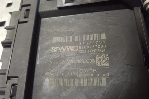 Мотор стеклоподъемника передней правой двери volvo xc90 i 31674756 2.0л бензин