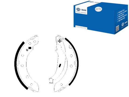 8DB 355 - КОМПЛЕКТ ГАЛЬМІВНИХ КОЛОДОК [HELLA PAGID]