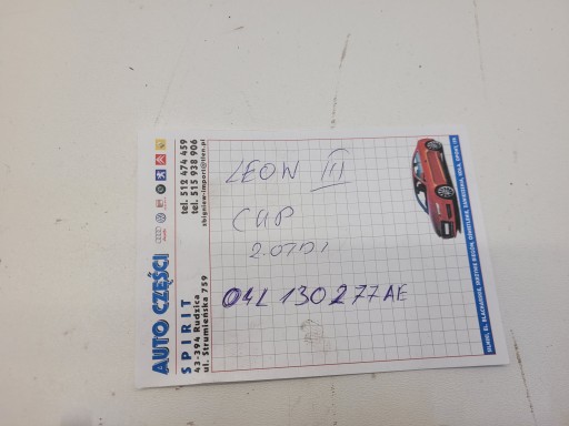 AUDI A3 8V GOLF VII LEON III OCTAVIA 2,0 TDI nozzle injector 04L130277AE
