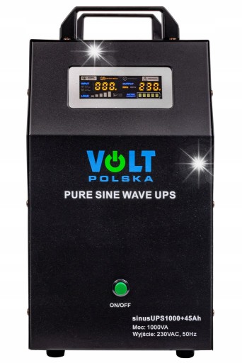 Портативний джерело безперебійного живлення ups 1000va/700w 45ah батарея 230v вольт польща