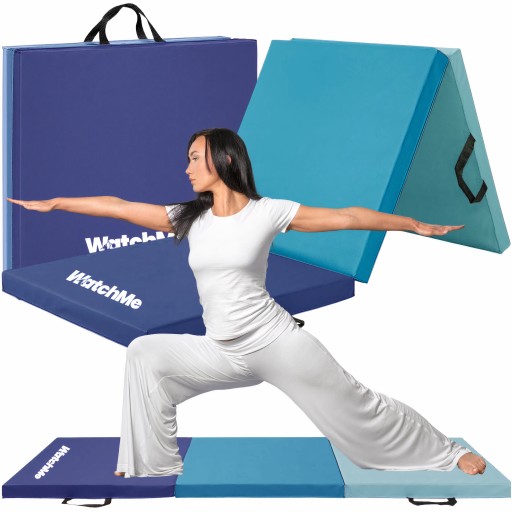 Матрац гімнастичний Watchme сині відтінки 180 см х 60 см + ІДЕАЛЬНИЙ ГАРДЕРОБ ЗА 5 КРОКІВ Perfect_styl