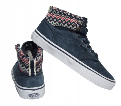 VANS ATWOOD HI MTE TRAMPKI GRANATOWE ZAMSZOWE 35