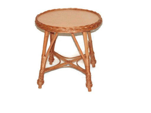 СТІЛ ДИТЯЧИЙ ПЛЕТЕНИЙ КРУГЛИЙ - НАТУР