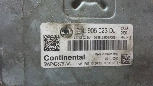 computer 1.6 TDI FABIA II 03l906023dj