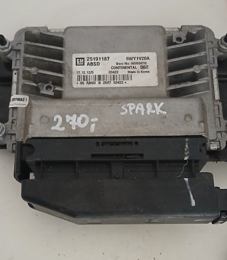 25191187 96958816 - Комп'ютерний контролер chevrolet spark 5wy1v20a