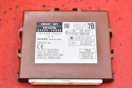 Модуль эбу контроллера 89990-76020 232500-5623 lexus ct200h 1.8 гибрид 136 км