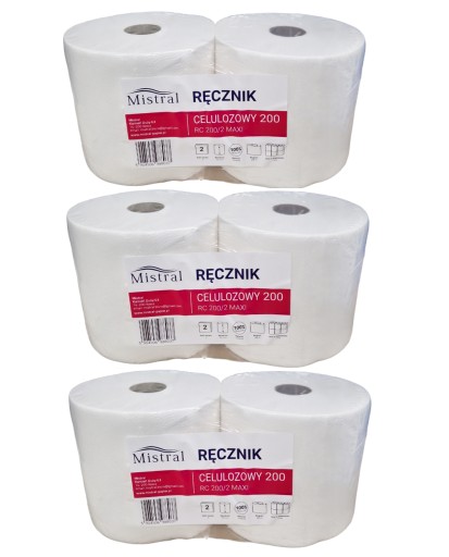 Паперовий полотенцесушитель 2W 6X200MB