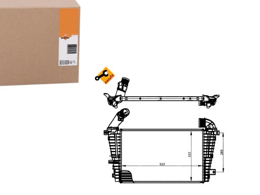 NRF30302/SERW - ІНТЕРКУЛЕР NRF OPEL ASTRA H 1.3 CDTI (L48)