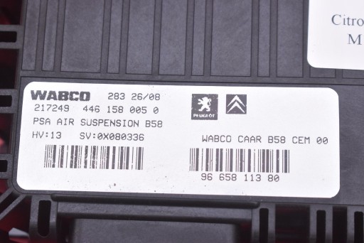 control unit module springing 9665811380 CITROEN C4 GRAND PICASSO and 2.0 140KM