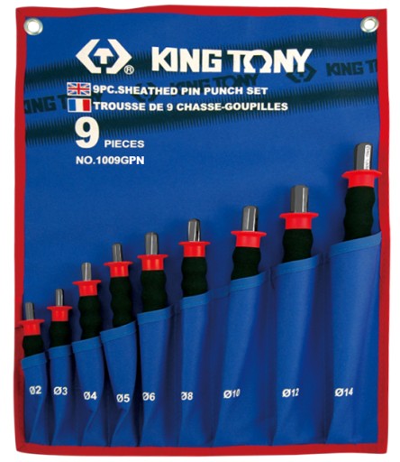 KING TONY голчасті перфоратори з кришкою 2-14 мм 9шт.