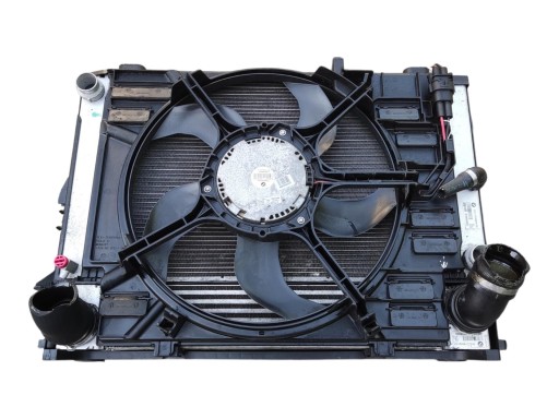 KOMPLET chladiče chladiče ventilátor BMW 5 E60 E61 LIFT LCI 3.0D 2007-2010